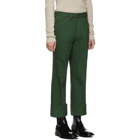 Lemaire Green Bootcut Jeans