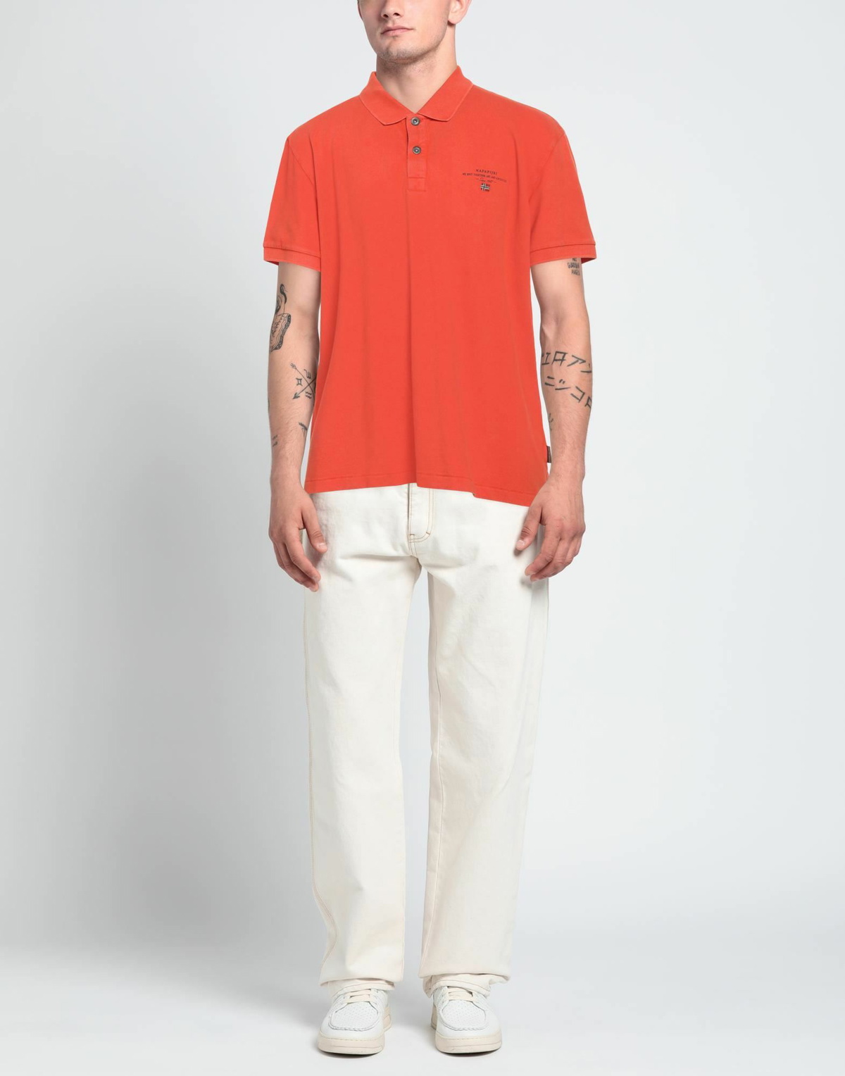 Napapijri Mens Polo shirt in Orange