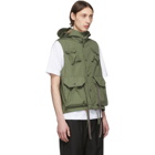 Engineered Garments Green Poplin Field Vest