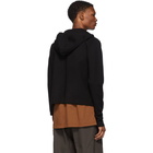 Rick Owens Black Zipped Hoodie