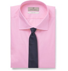 Canali - Light-Pink Slim-Fit Cotton-Poplin Shirt - Pink