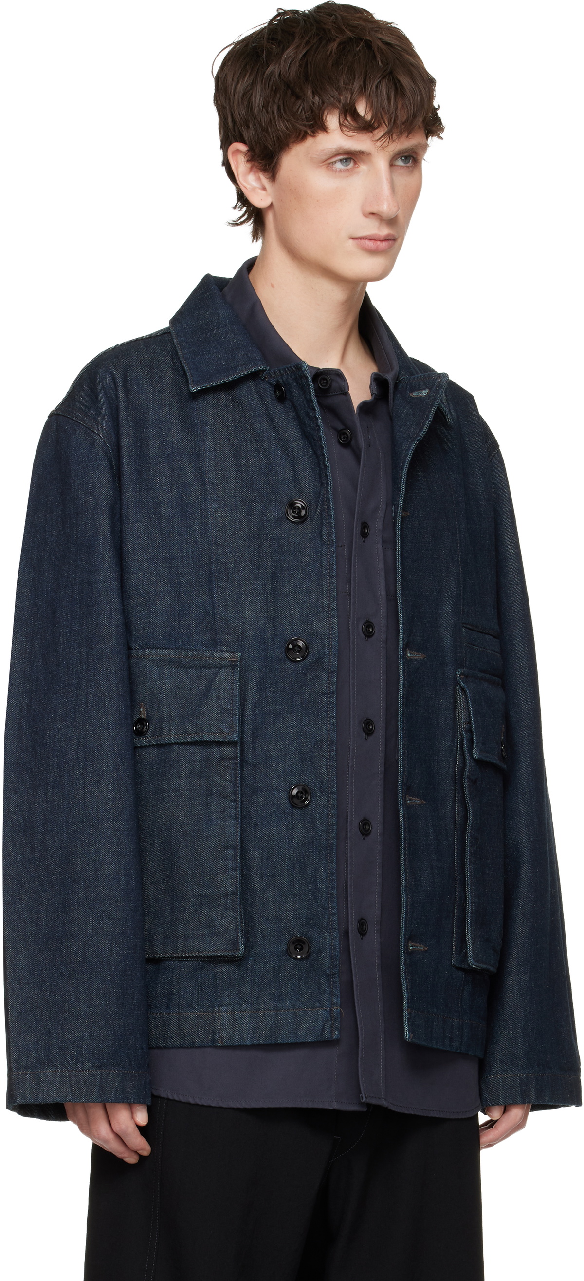 LEMAIRE Blue Boxy Denim Jacket