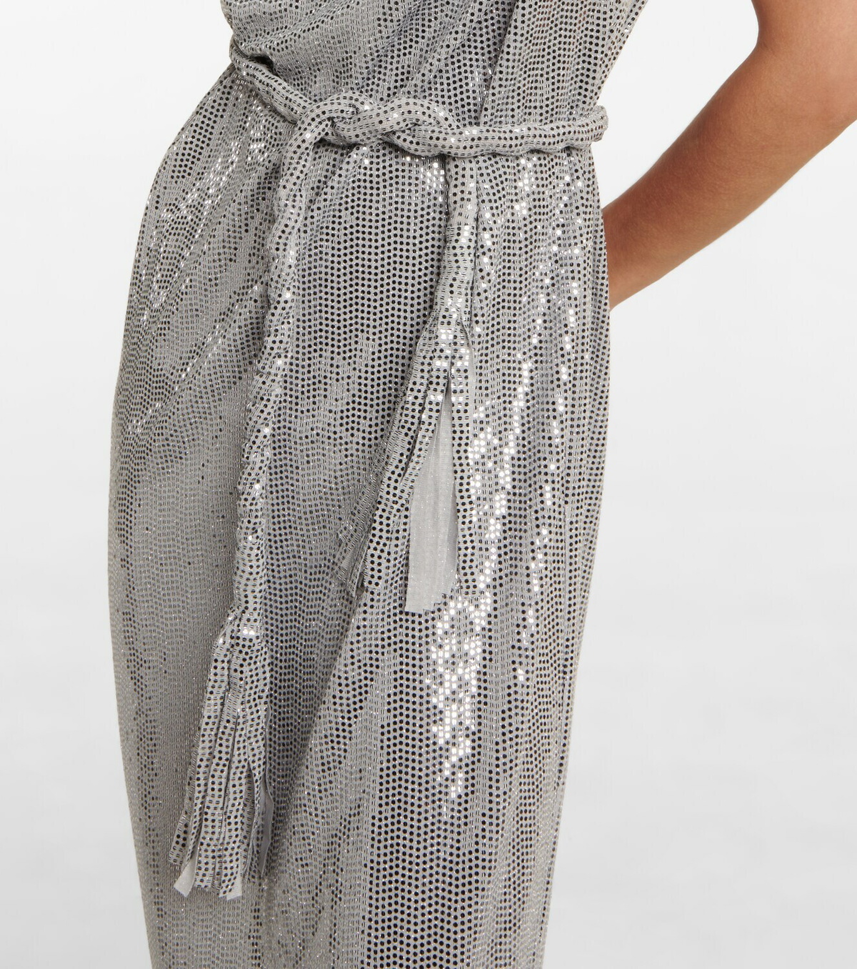 Dodo Bar Or One-shoulder sequined midi dress