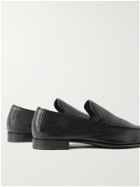 Brioni - Full-Grain Leather Loafers - Black