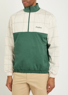 Malbon Spruce Logo-embroidered Half-zip Cotton Jacket Cream