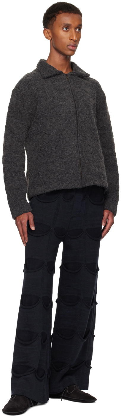 Isa Boulder SSENSE Exclusive Gray Towel Zip BT Jacket