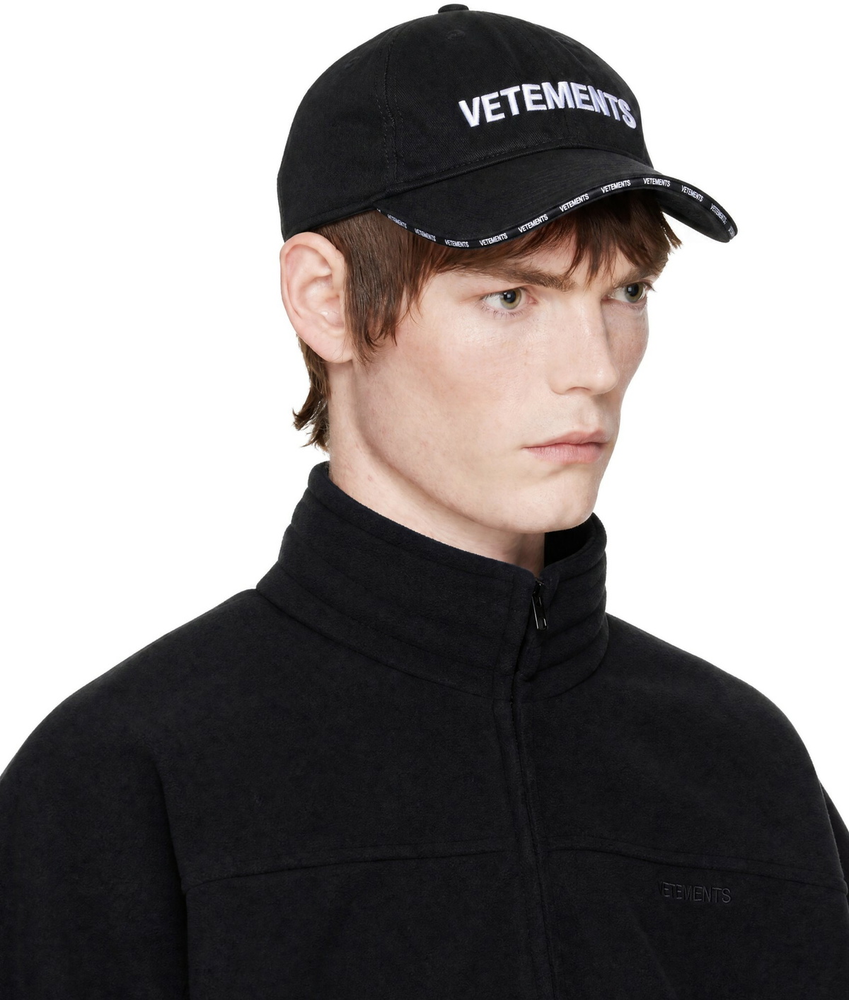 VETEMENTS Black Iconic Logo Cap