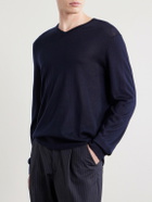 N.PEAL - Conduit Cashmere and Silk-Blend Sweater - Blue
