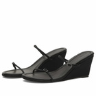 ST. Agni Women's Petit Belt Detail Wedge in Black