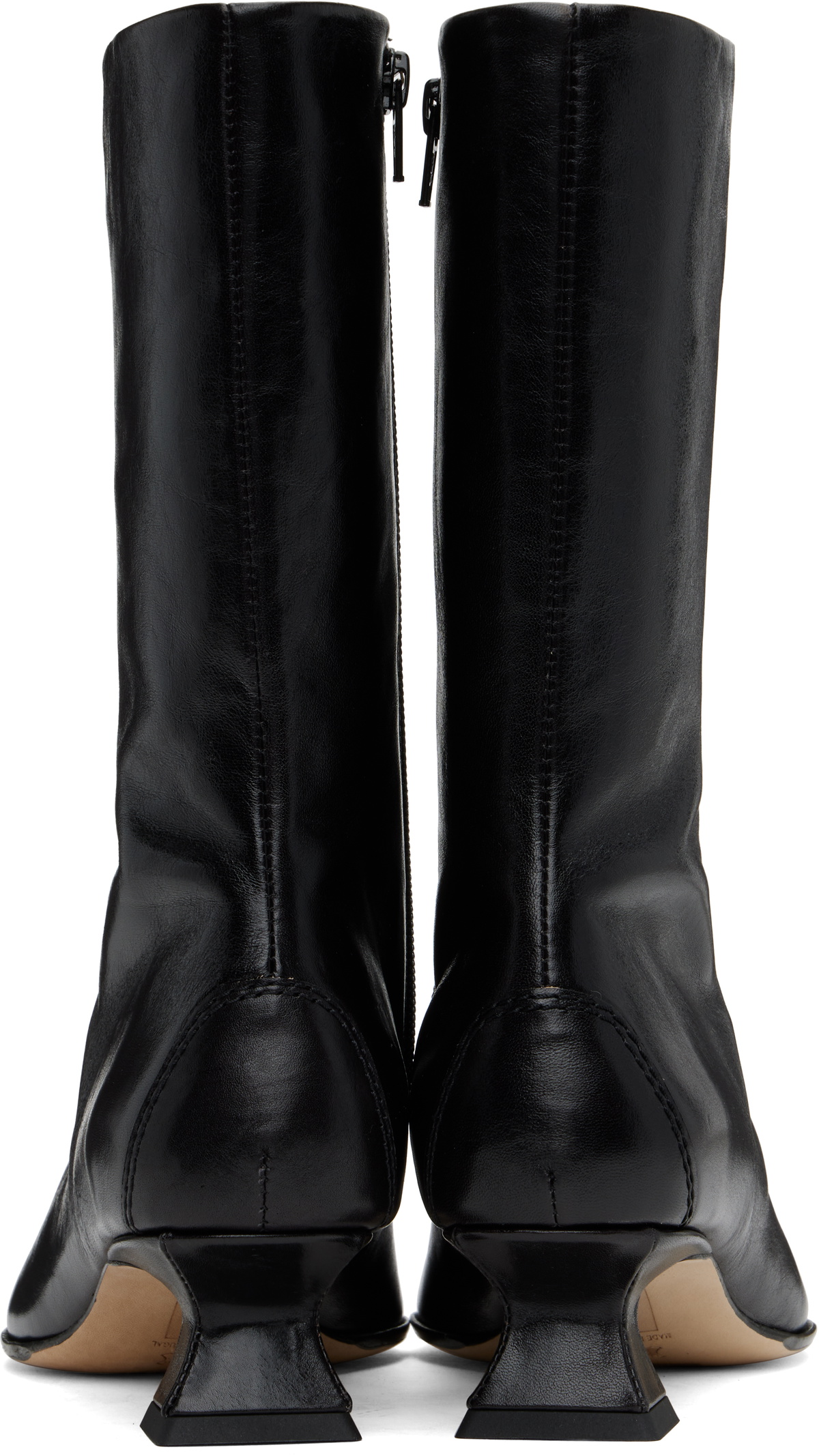 Miista Black Emile Lace-Up Boots