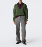 Dries Van Noten Layered wool and cotton polo sweater