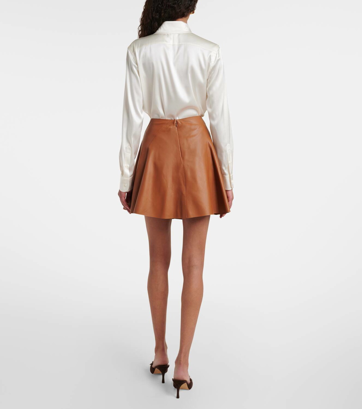 Ralph Lauren Collection Leather miniskirt