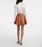 Ralph Lauren Collection Leather miniskirt