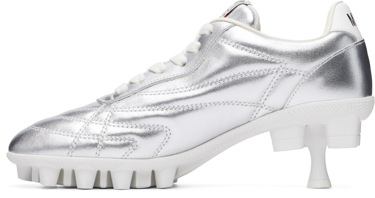 Maison MIHARA YASUHIRO Silver Spike Sole Sneaker Heels