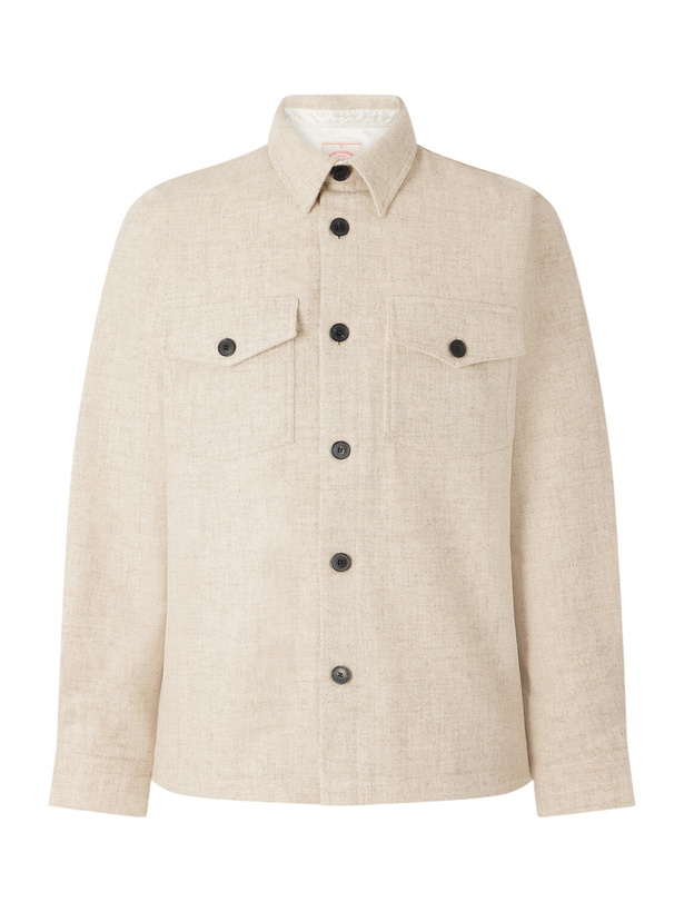 Photo: Portuguese Flannel - Wool-Tweed Overshirt - Neutrals