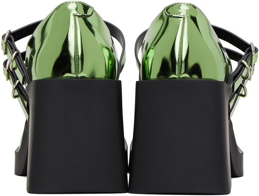 Justine Clenquet Green Jennie Mary-Jane Heels Justine Clenquet