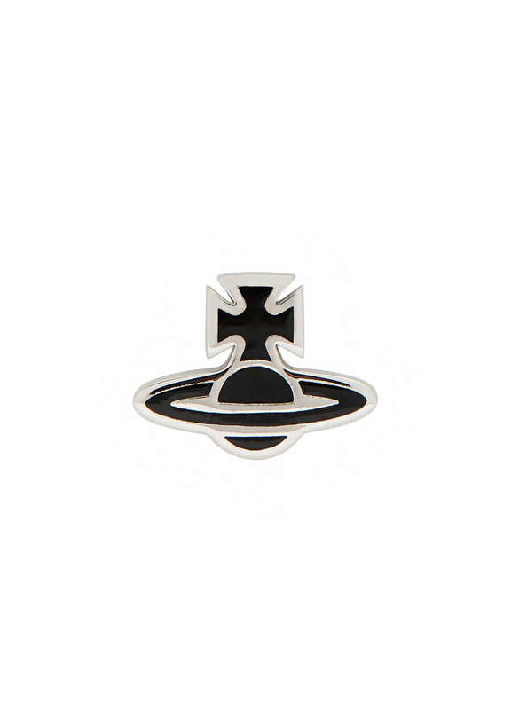 Photo: Vivienne Westwood Romina orb Enamelled Stud Earring - Black - One Size