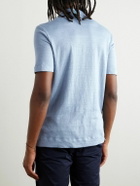 Massimo Alba - Linen and Cotton-Blend Polo Shirt - Blue
