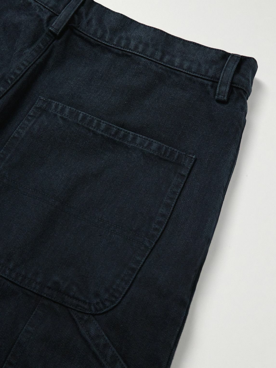 Nili Lotan - Emir Straight-Leg Cotton-Blend Twill Trousers - Blue