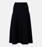 Moncler Wool-blend midi skirt