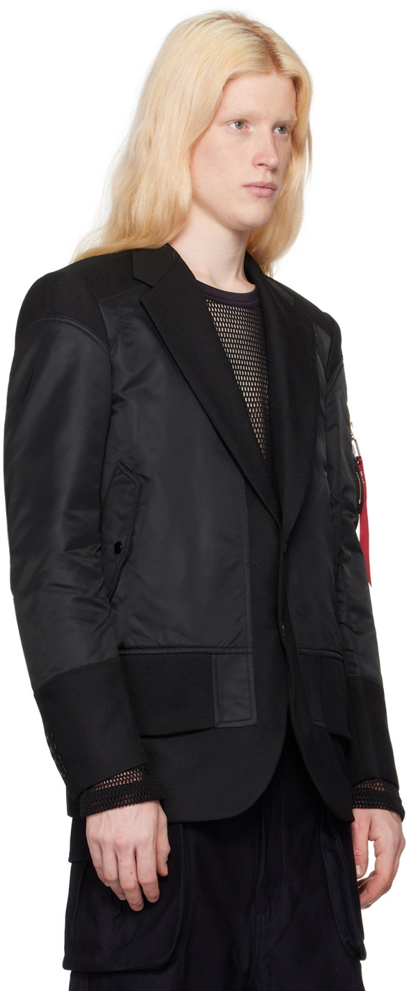 Junya Watanabe Black Insulated Blazer