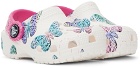 Crocs Baby White Classic Butterfly Clogs