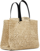 ANINE BING Beige Large Rio Tote