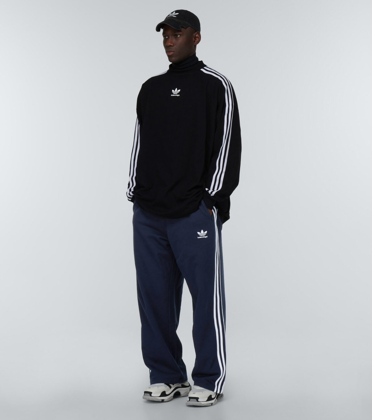 Balenciaga - x Adidas logo cotton sweatpants Balenciaga