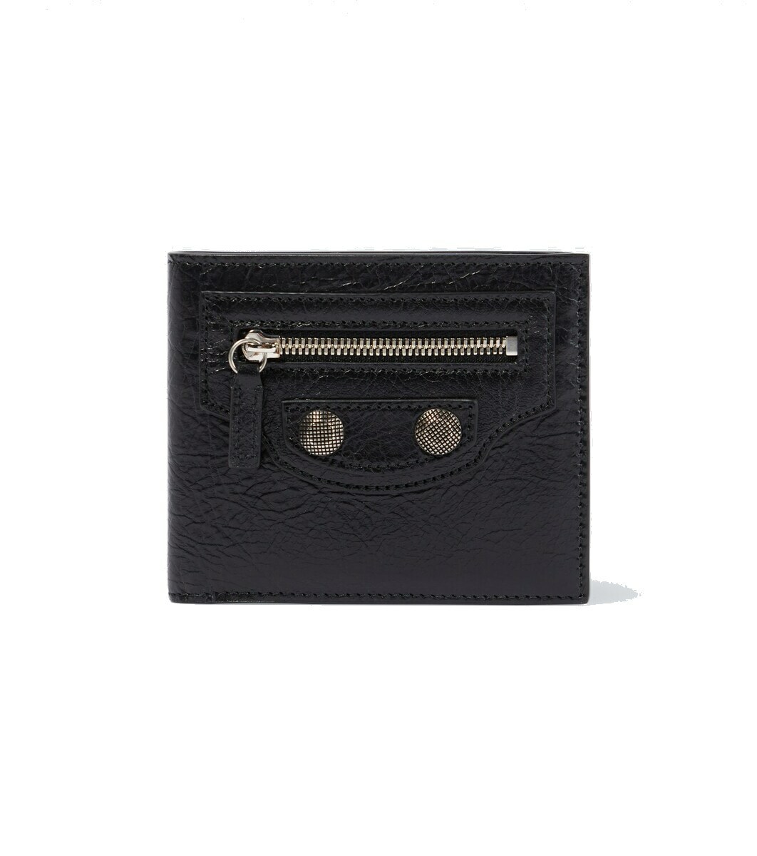 小物 balenciaga black wallet lecagole archive Balenciaga Le Cagole square folded leather wallet Balenciaga