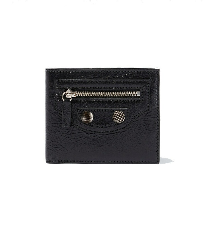 Photo: Balenciaga Le Cagole square folded leather wallet