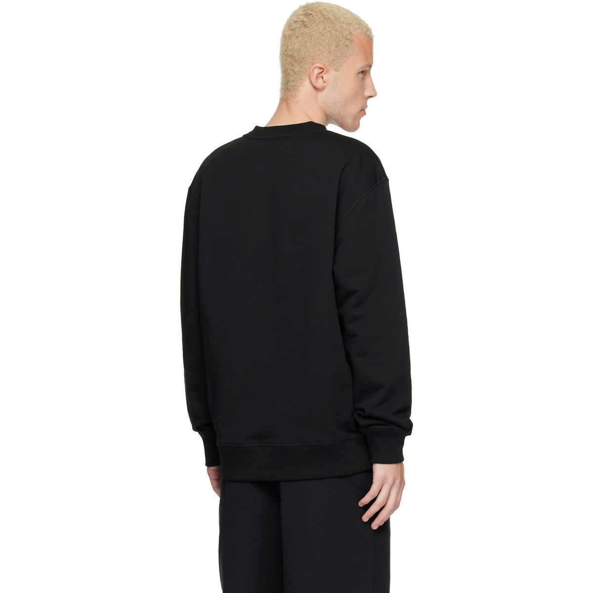 BALMAIN Black Printed 'Balmain Vine' Sweatshirt