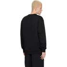 BALMAIN Black Printed 'Balmain Vine' Sweatshirt