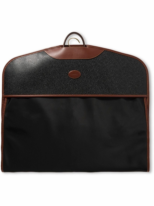Photo: Mulberry - Heritage Leather-Trimmed Scotchgrain and Recycled-Nylon Suit Carrier