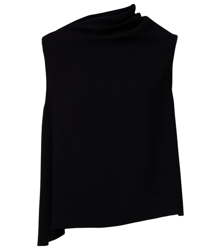 Photo: Vince Draped asymmetric crêpe top