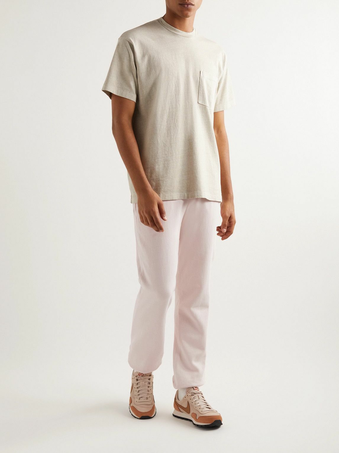 John Elliott Interval Tapered CottonJersey Sweatpants Pink John