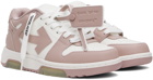Off-White White & Pink Out Of Office Sneakers