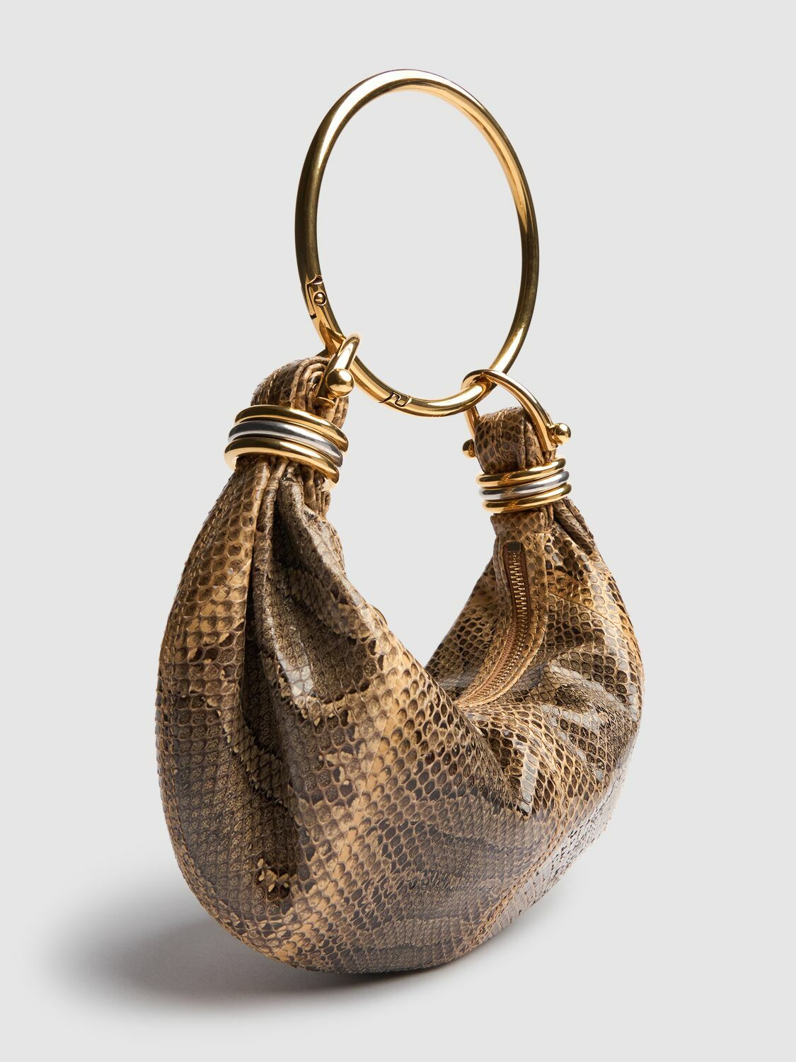 CHLOÉ Bracelet Python Print Leather Bag Chloe