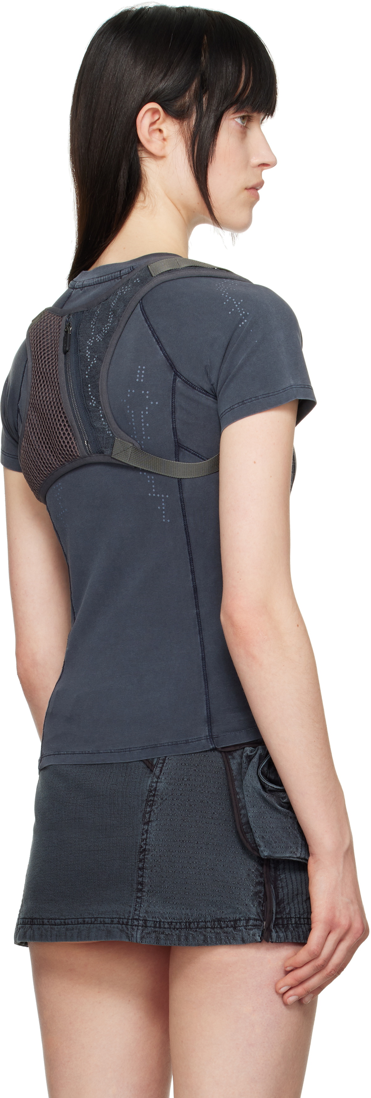 HYEIN SEO Gray Dyed Backstrap T-shirt