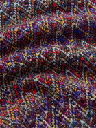Missoni - Crochet-Knit Wool-Blend Sweater - Purple