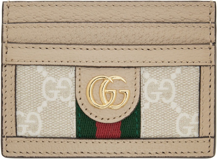 Photo: Gucci Beige Ophidia GG Card Holder