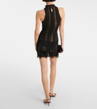 Roberta Einer Angel tulle-trimmed minidress