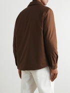 UMIT BENAN B - Padded Silk Shirt Jacket - Brown