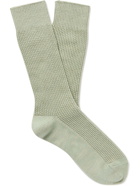 Mr P. - Cotton-Blend Piqué Socks