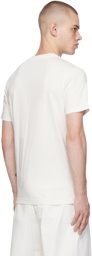 Moncler Off-White Flocked T-Shirt