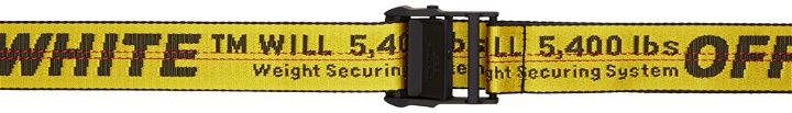 Photo: Off-White Yellow Classic Industrial Belt