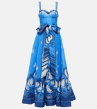 Zimmermann - High Tide Blue Sailboats maxi dress