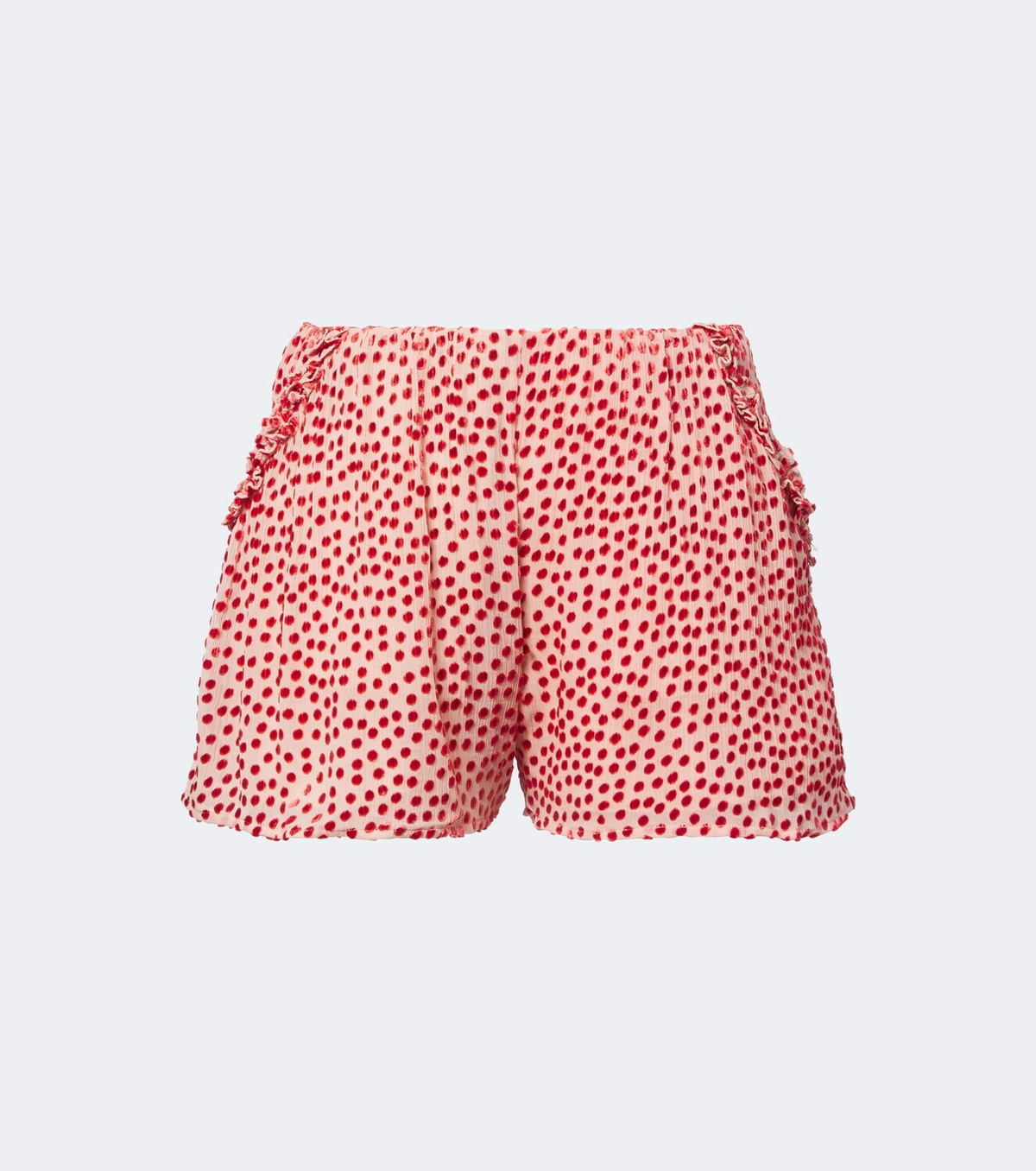 Posse Elise polka-dot ruffled shorts