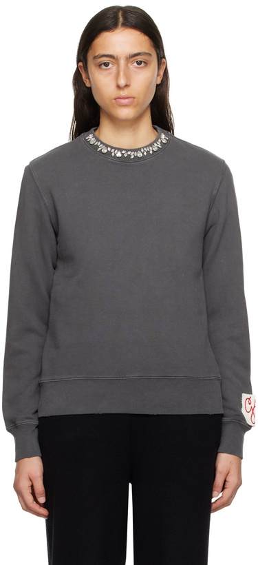 Photo: Golden Goose Gray Crystals Sweatshirt