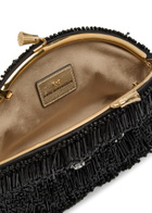 Anya Hindmarch Eyes Embellished Satin Clutch - Black - One Size