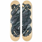 Maharishi Men's Original Dragon Skate Deck in Black